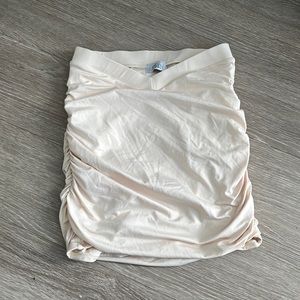 Oh polly cream mini skirt